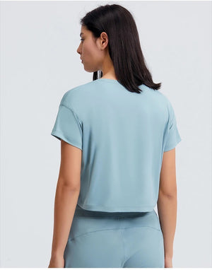 Yoga Shirt cyan