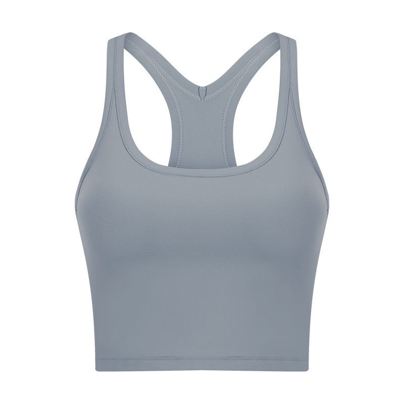 Helena racerback lighy gray