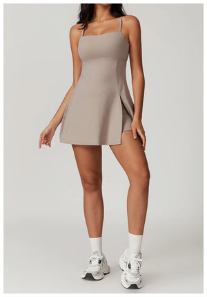 Haley Tennis Dress Nude