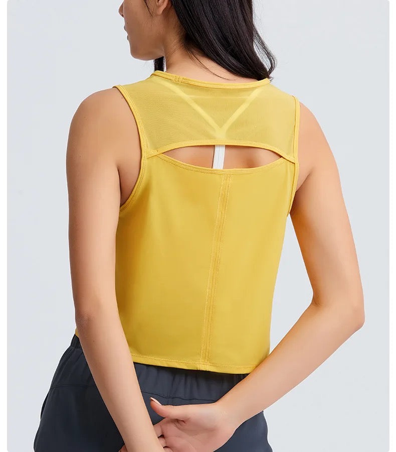 Ava tank top yellow