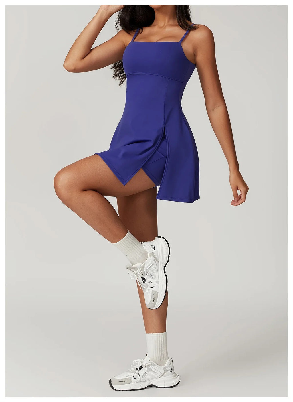 Haley Tennis Dress Blue