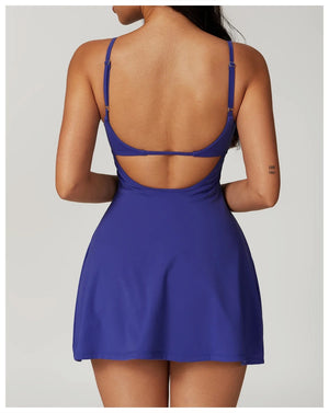 Haley Tennis Dress Blue