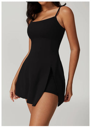 Haley Tennis Dress Black