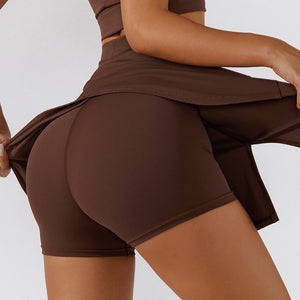 Sandra Yoga Skirt (2n1) Brown